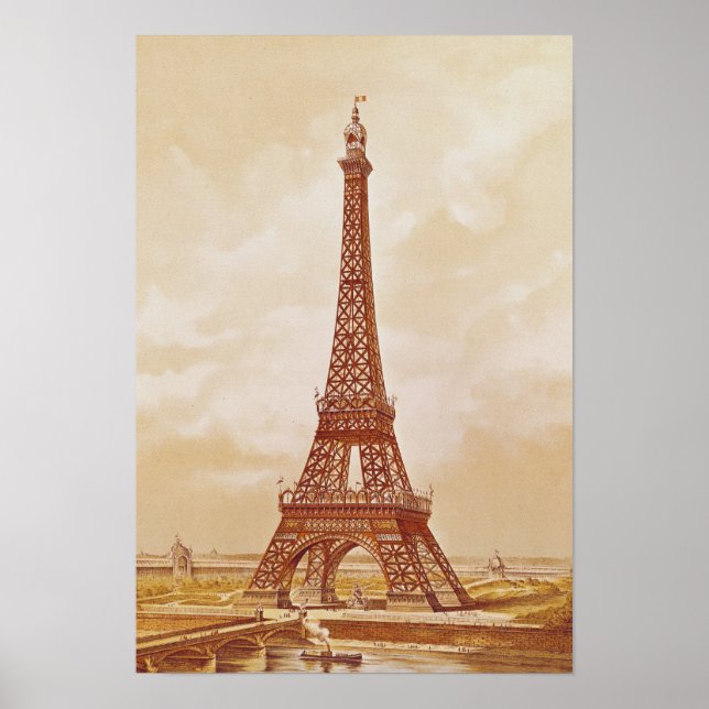 Poster La Tour Eiffel, 1889 (Devant)