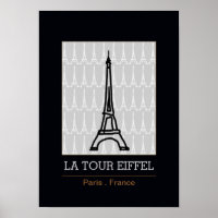 La Tour Eiffel / noir et blanc