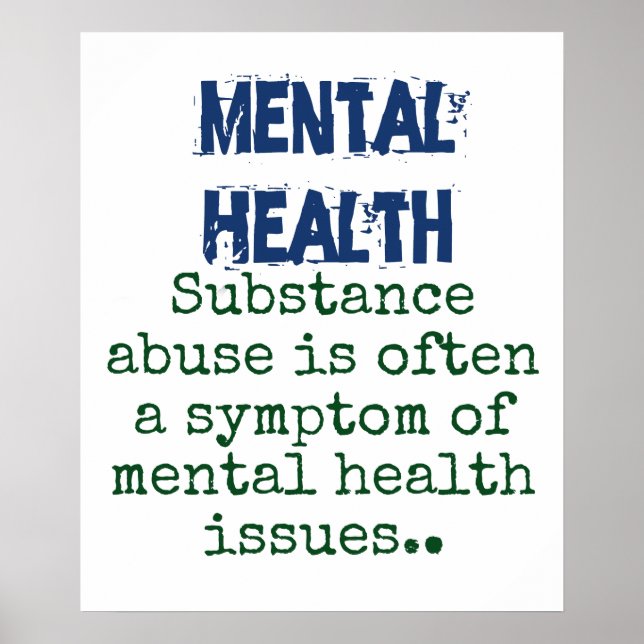 Poster La Toxicomanie Est Souvent Un Symptôme - Santé Men (Devant)