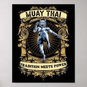 Poster La tradition rencontre la puissance - Kickboxing e