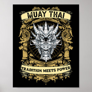 Poster La tradition rencontre la puissance - Kickboxing e