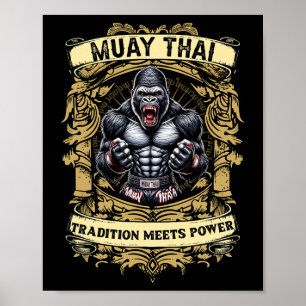 Poster La tradition rencontre la puissance - Kickboxing e