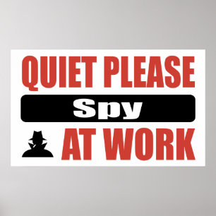 Poster La tranquillité remarquent svp au travail