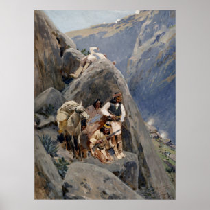 Poster La tribu Apache combat les guerres amérindiennes