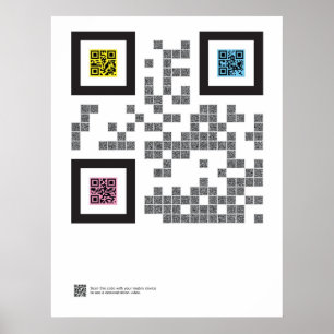 Poster La trinité en code de QR