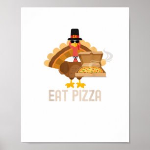 Poster La Turquie Mange Pizza Chemise Adulte Vegan Enfant