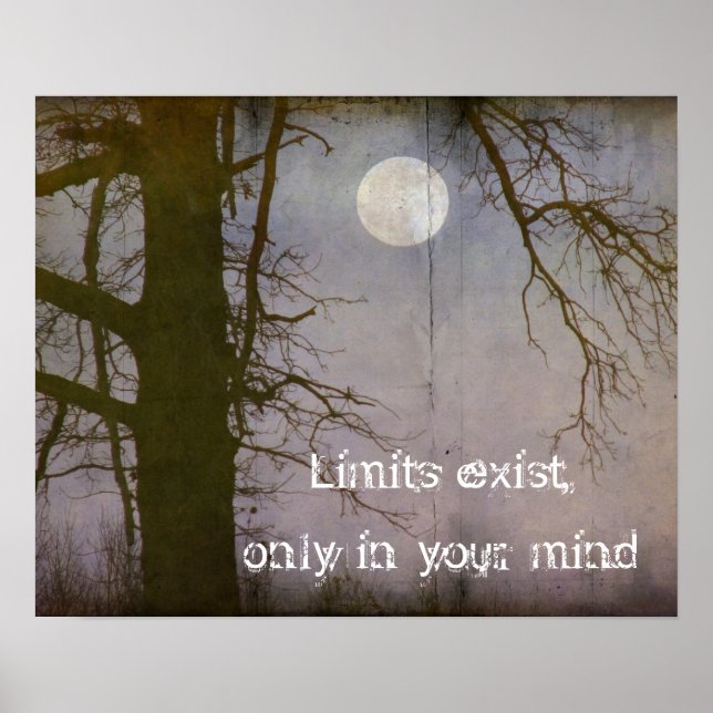 Poster La typographie d'un devis de Pleine lune (Devant)