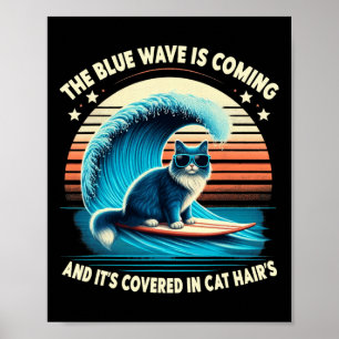 Poster La Vague Bleue arrive et elle est couverte dans le