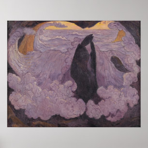 Poster La vague violette, c.1895-6