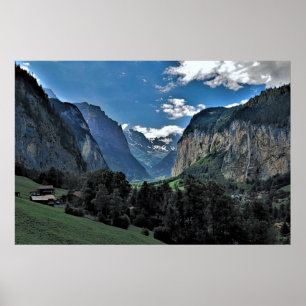 Poster La vallée de Lauterbrunnen