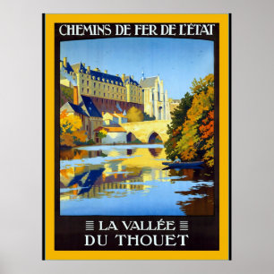Poster La Vallée du Thouet ~ Vintage