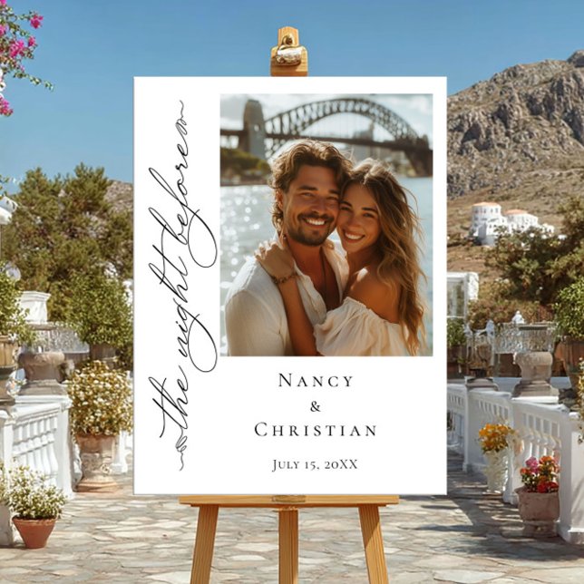 Poster La veille du panneau d'accueil photo (Créateur téléchargé)