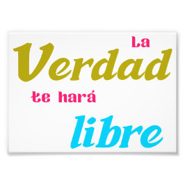 Póster La verdad te hará libre Fotodruck