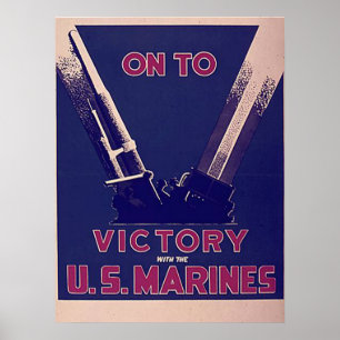 Poster La Victoire Avec Les Marines Américaines