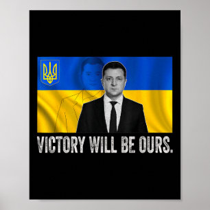 Poster La victoire de Volodymyr Zelensky sera la nôtre en