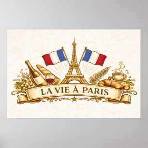 Poster La vie à Paris