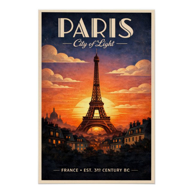 Poster La vie à Paris (Devant)