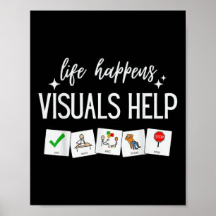 Poster La vie arrive Visuaux Aide, Enseignement de l'éduc