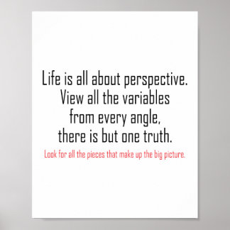 Poster La vie, c'est la perspective