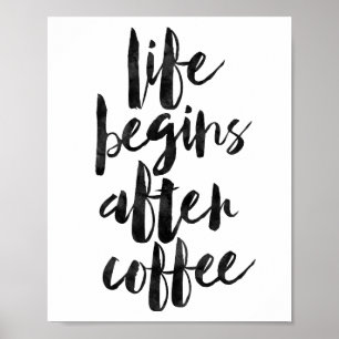 Poster La vie commence après café