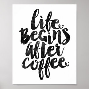 Poster La vie commence après le café