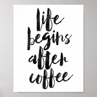 Poster La vie commence après le café