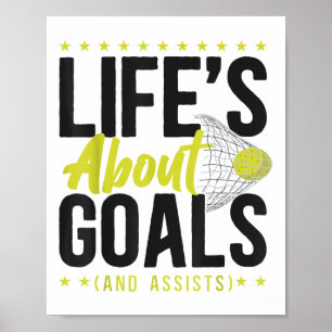 Poster La vie de hockey sur gazon est centrée sur les but