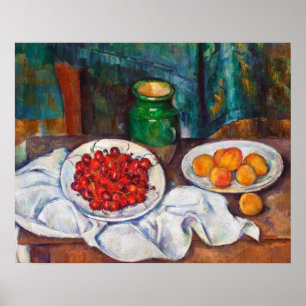 Poster La vie de Paul Cezanne toujours avec des cerises