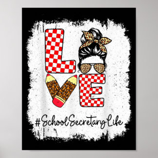 Poster La vie de secrétaire d'école d'amour en chignon dé