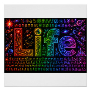 Poster La vie d'un Starkind Impression sur carton mouss