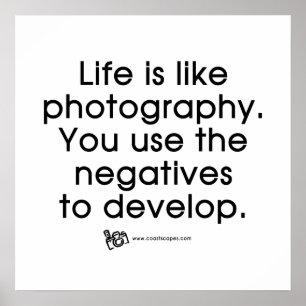 Poster La vie est comme la photographie