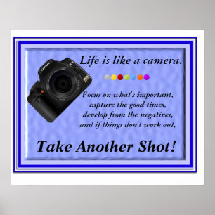 Poster La vie est comme un appareil photo