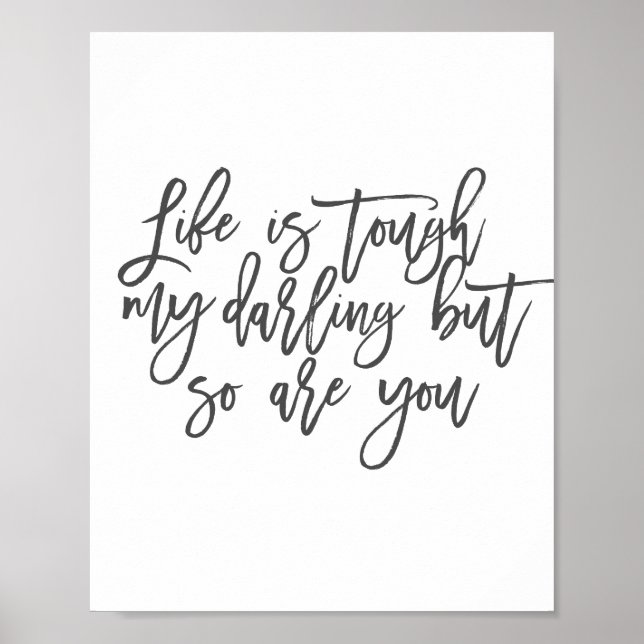 Poster La vie est dure, ma chérie, mais toi aussi (Devant)
