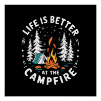 La vie est meilleure au feu de camp drôle de campi