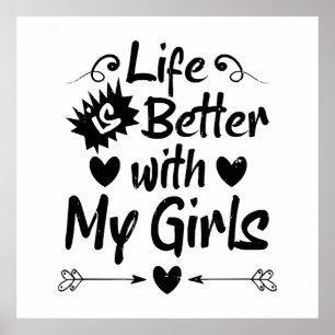 Poster La vie est meilleure avec mes filles
