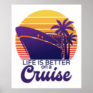 Poster La Vie Est Meilleure En Croisière En Famille Vacan