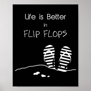 Poster La vie est meilleure en tongs