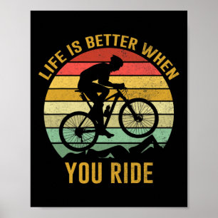 Poster La vie est meilleure quand vous faites du VTT Vint