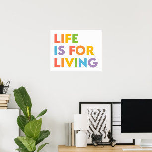 Poster La vie est pour vivre