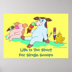 Poster La Vie Est Trop Courte Pour Les Écossais Individue
