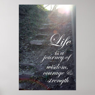 Poster La vie est un art inspiré de cadeaux de citation