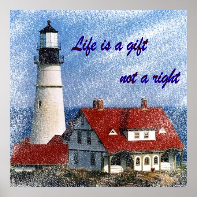 Poster La vie est un cadeau (Devant)