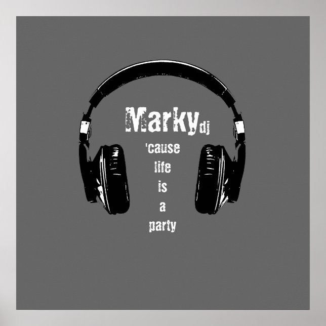 Poster La vie est un DJ party (Devant)