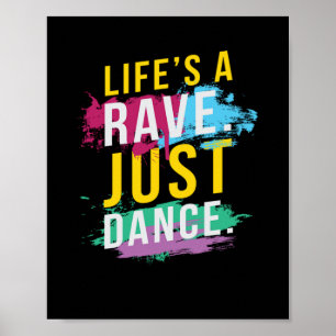 Poster La vie est un festival rave EDM