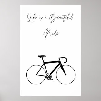 Poster La vie est une belle balade Poster, Mur art, impri