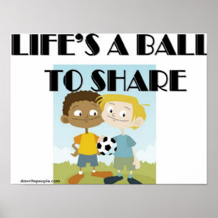 Poster La vie est une boule à partager