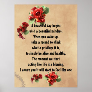 Poster La Vie Inspirante Est Une Citation Bénéfique