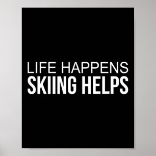 Poster La Vie - Le Ski Aide -