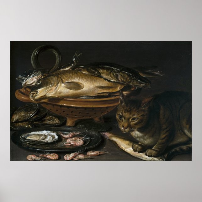 Poster La vie morte avec le poisson et le chat (Devant)