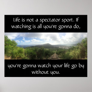 Poster La vie n'est pas un sport spectaculaire